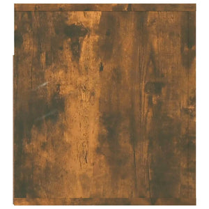 Κομοδίνο Επιτοίχιο Καπνιστή Δρυς 50x36x40 εκ.