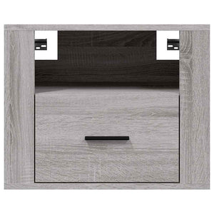 Κομοδίνα Επιτοίχια Γκρι Sonoma 50x36x40 εκ.