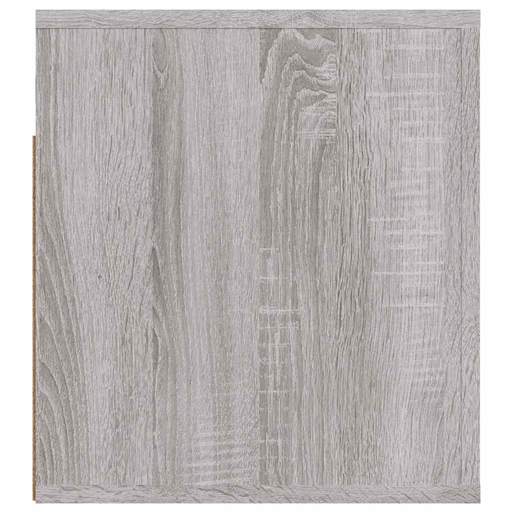 Κομοδίνα Επιτοίχια Γκρι Sonoma 50x36x40 εκ.