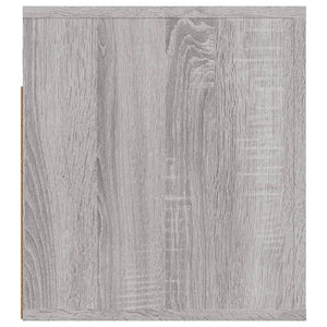 Κομοδίνα Επιτοίχια 2 τεμ. Γκρι Sonoma 50x36x40 εκ.