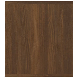 Κομοδίνο Επιτοίχιο Καφέ Δρυς 50 x 36 x 40 εκ.