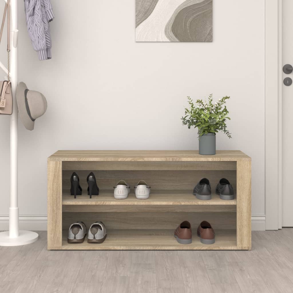 Παπουτσοθήκη Sonoma Δρυς 100 x 35 x 45 εκ. Επεξεργασμένο Ξύλο