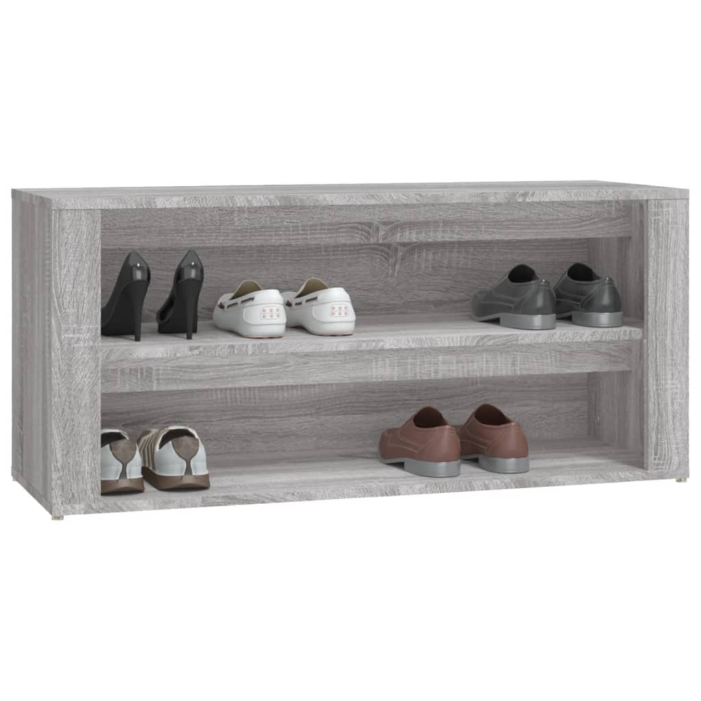 Παπουτσοθήκη Γκρι Sonoma 100x35x45 εκ. από Επεξεργασμένο Ξύλο