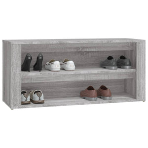 Παπουτσοθήκη Γκρι Sonoma 100x35x45 εκ. από Επεξεργασμένο Ξύλο