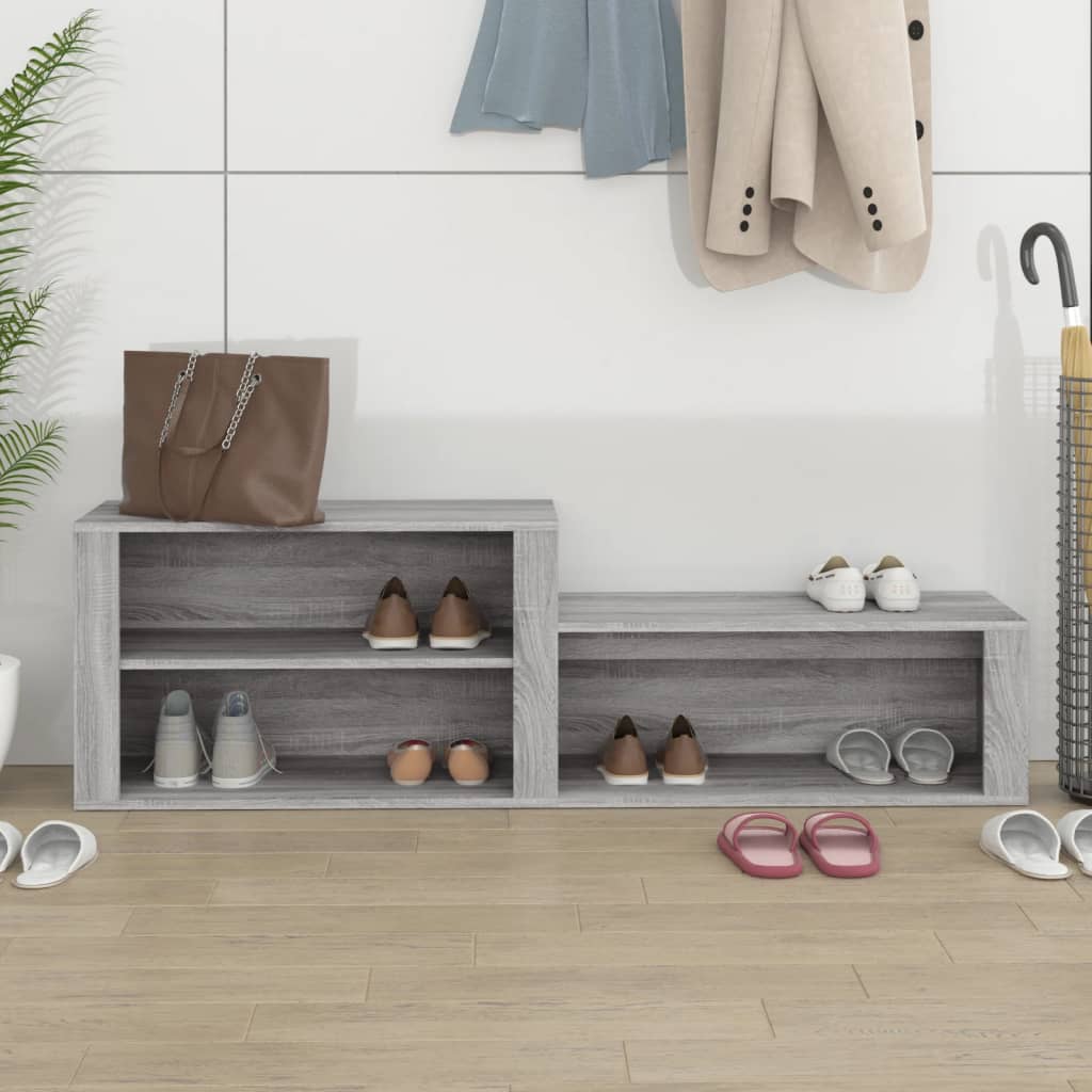Παπουτσοθήκη Γκρι Sonoma 150x35x45 εκ. από Επεξεργασμένο Ξύλο