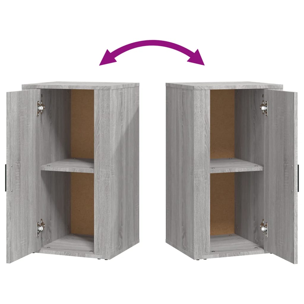 Ντουλάπι Γκρι Sonoma 40 x 33 x 70 εκ. από Επεξεργασμένο Ξύλο