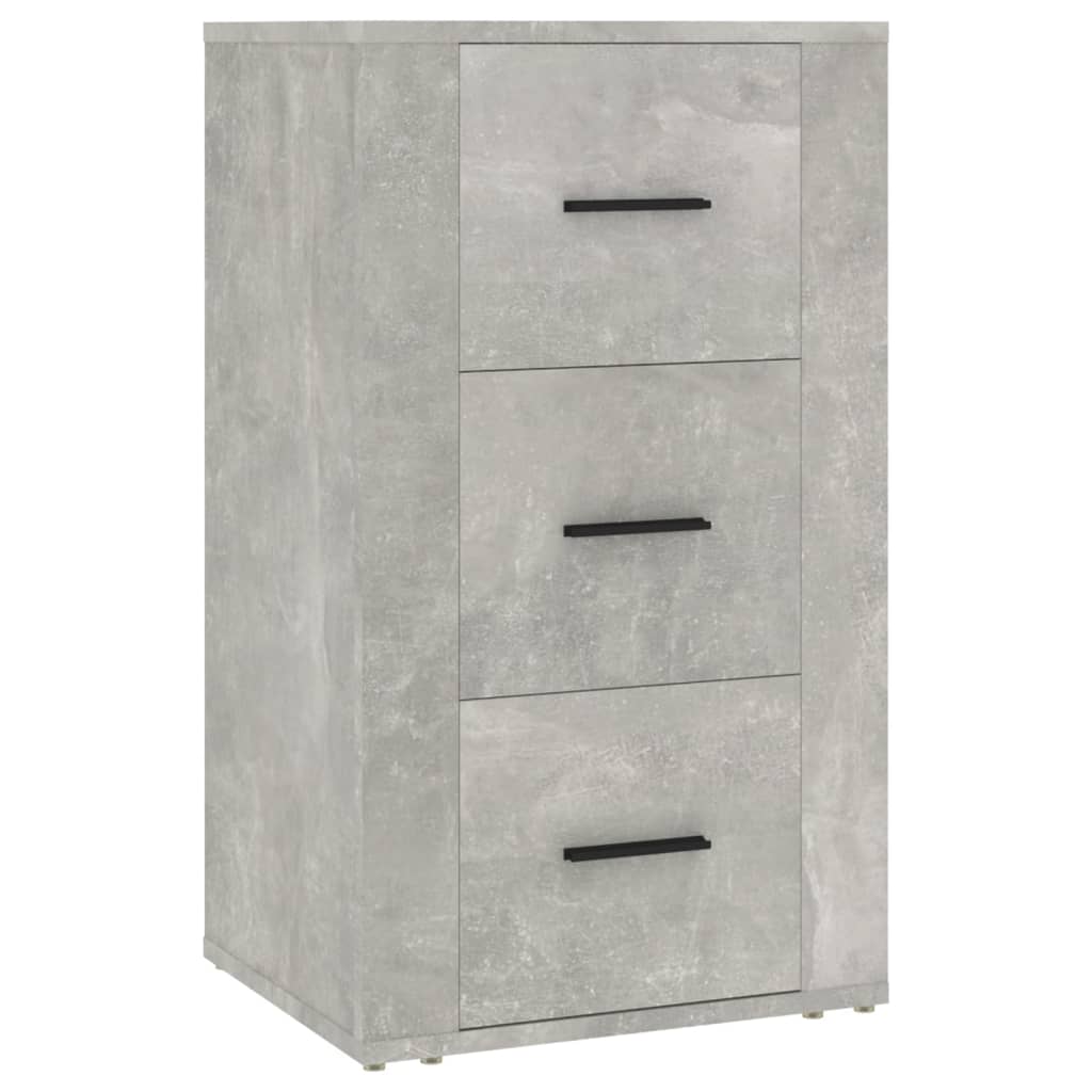 Ντουλάπι Γκρι σκυροδέματος 40x33x70 εκ. από Επεξεργασμένο Ξύλο - Pakobazaar