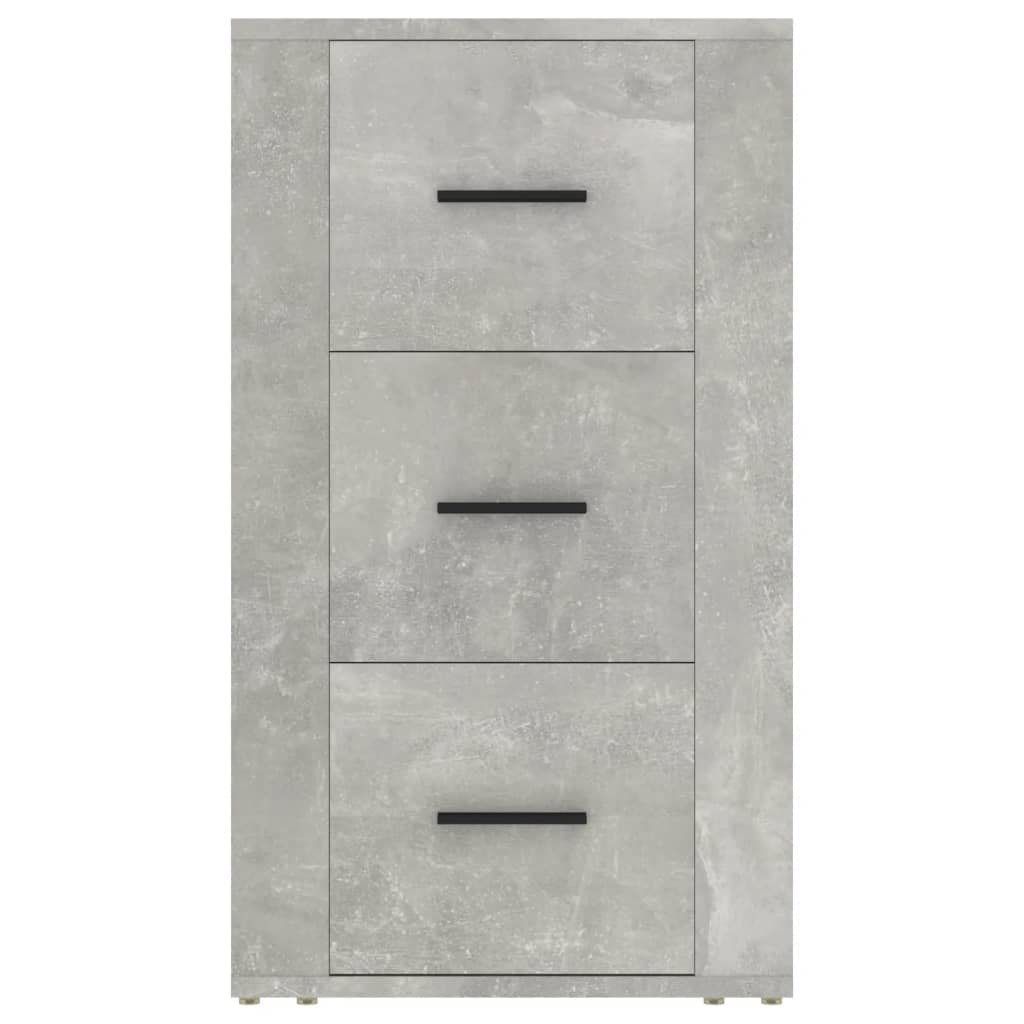 Ντουλάπι Γκρι σκυροδέματος 40x33x70 εκ. από Επεξεργασμένο Ξύλο - Pakobazaar