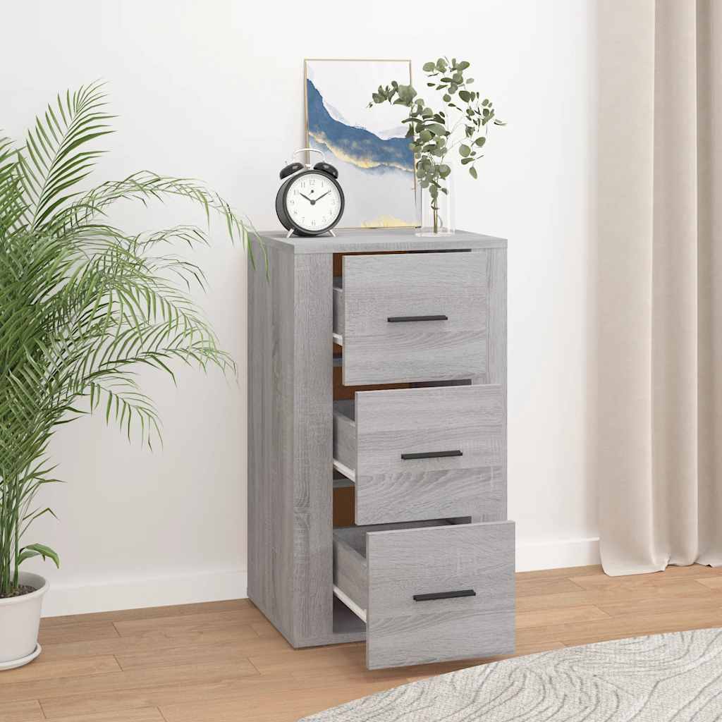 Ντουλάπι Γκρι Sonoma 40 x 33 x 70 εκ. από Επεξεργασμένο Ξύλο