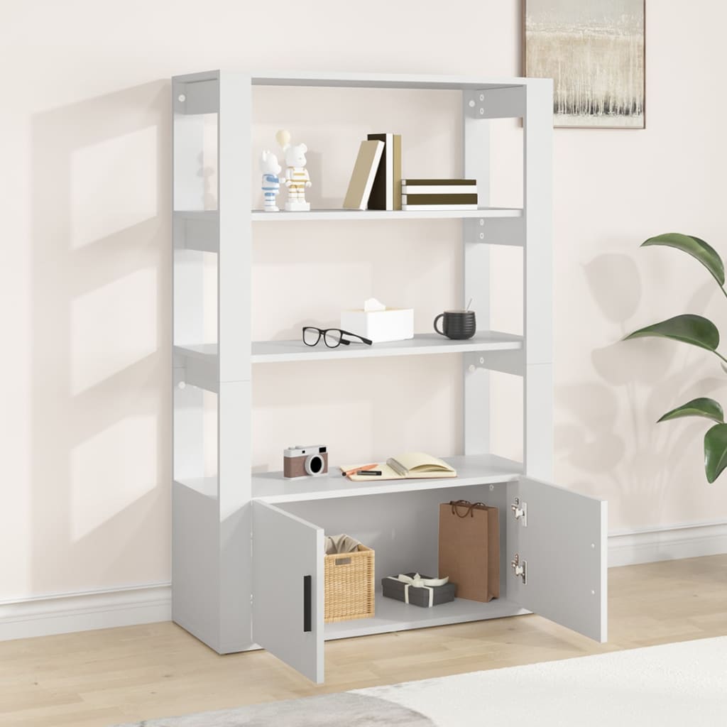 Ντουλάπι Λευκό 80 x 30 x 119,5 εκ. από Επεξεργασμένο Ξύλο - Pakobazaar