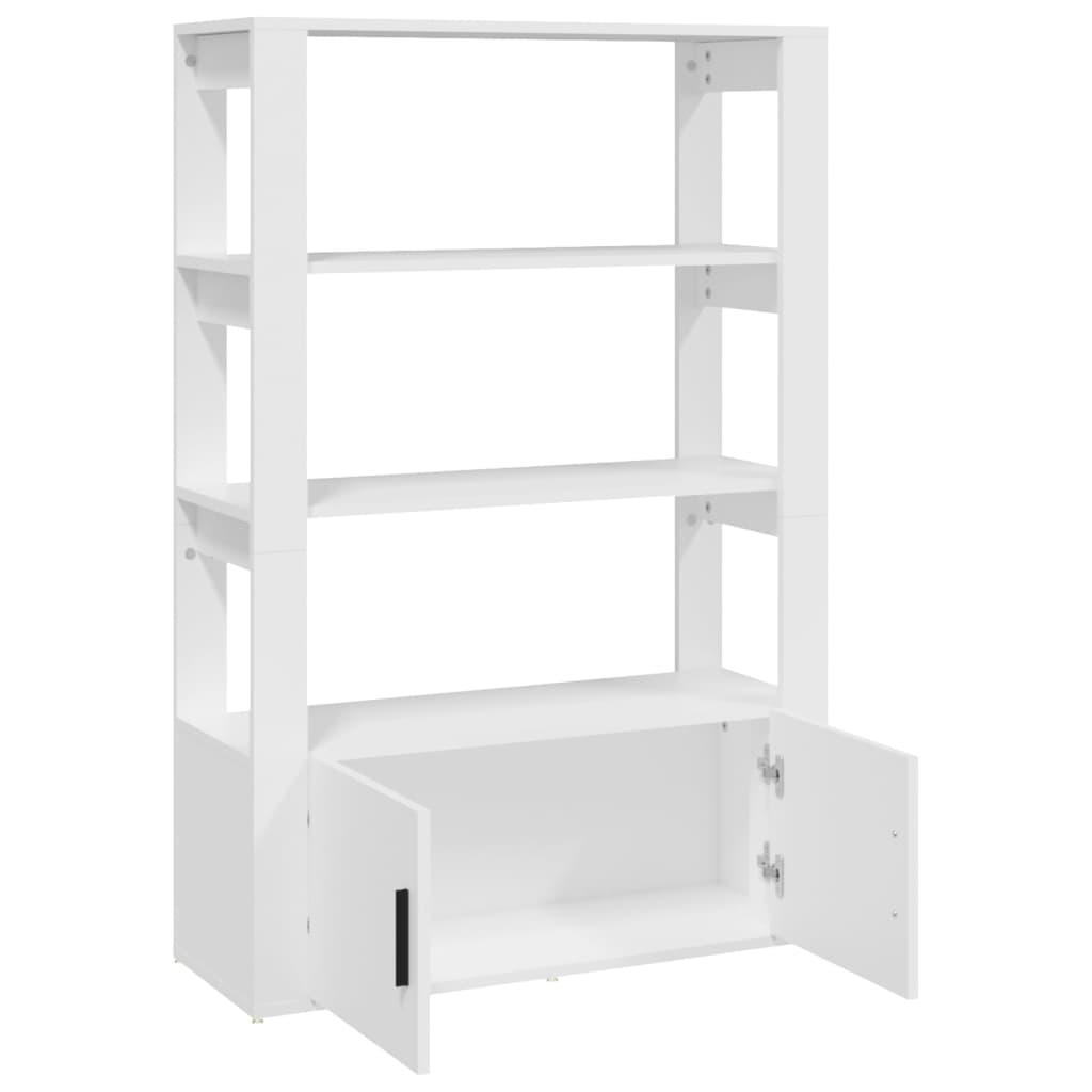 Ντουλάπι Λευκό 80 x 30 x 119,5 εκ. από Επεξεργασμένο Ξύλο - Pakobazaar