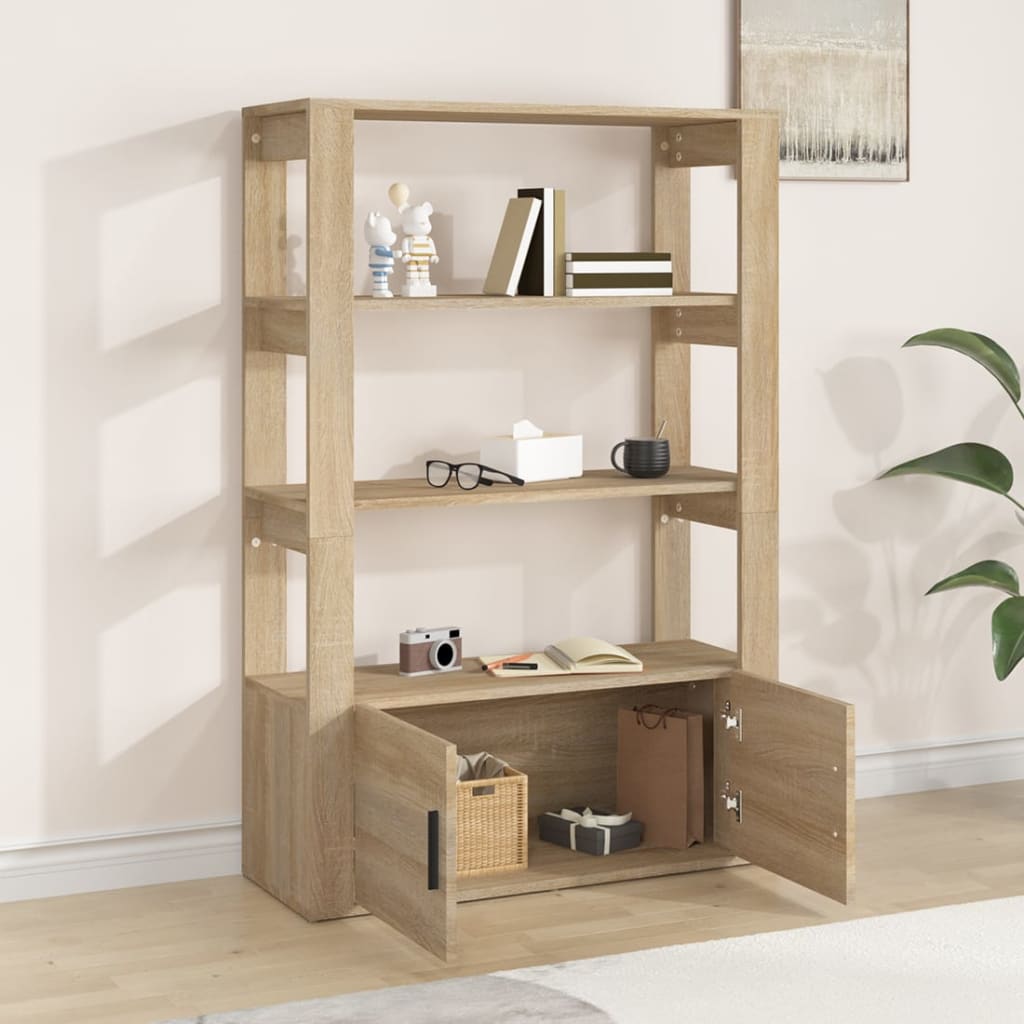 Ντουλάπι Sonoma Δρυς 80x30x119,5 εκ. από Επεξεργασμένο Ξύλο