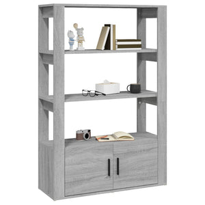 Ντουλάπι Γκρι Sonoma 80x30x119,5 εκ. από Επεξεργασμένο Ξύλο