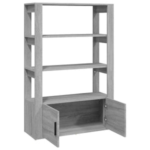 Ντουλάπι Γκρι Sonoma 80x30x119,5 εκ. από Επεξεργασμένο Ξύλο