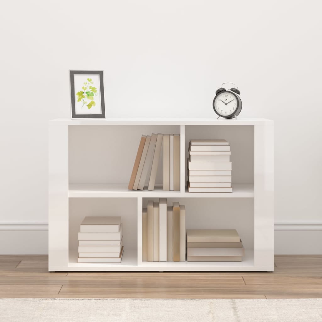 Ντουλάπια Γυαλ. Λευκό 80x30x54 εκ. Επεξεργασμένο Ξύλο