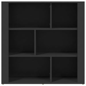 Ντουλάπι Μαύρο 80x30x80 εκ. από Επεξεργασμένο Ξύλο