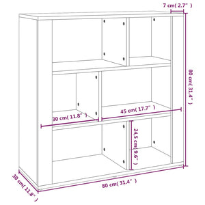 Ντουλάπι Καπνιστή Δρυς 80x30x80 εκ. από Επεξεργασμένο Ξύλο - Pakobazaar