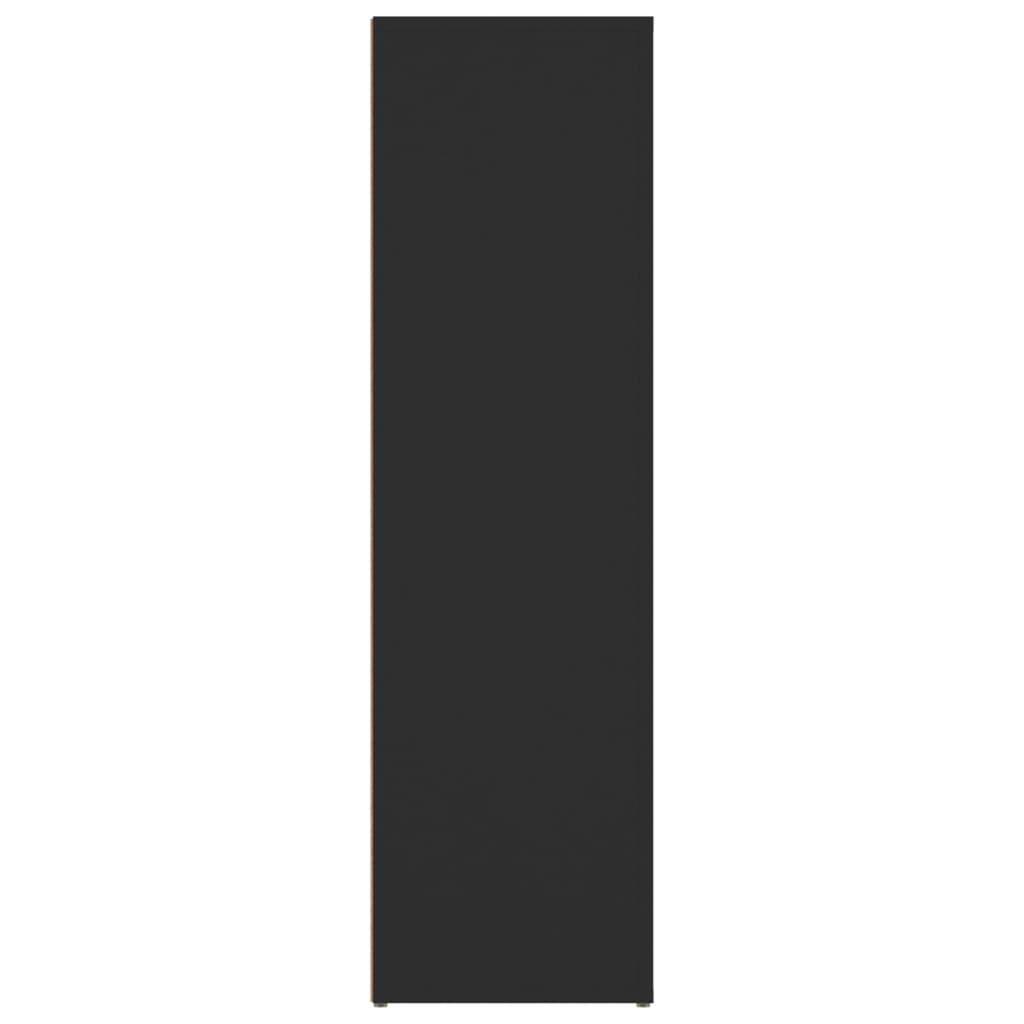Ντουλάπι Μαύρο 80x30x106 εκ. από Επεξεργασμένο Ξύλο