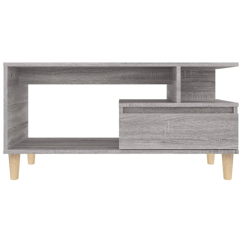 Τραπεζάκι Σαλονιού Γκρι Sonoma 90x49x45 εκ.Επεξεργασμένο Ξύλο - Pakobazaar