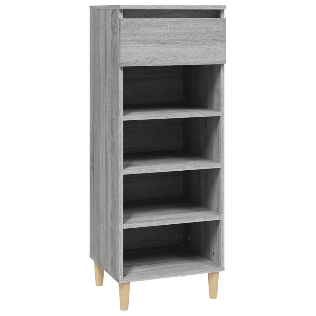 Παπουτσοθήκη Γκρι Sonoma 40x36x105 εκ. από Επεξεργασμένο Ξύλο