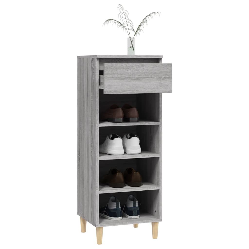 Παπουτσοθήκη Γκρι Sonoma 40x36x105 εκ. από Επεξεργασμένο Ξύλο