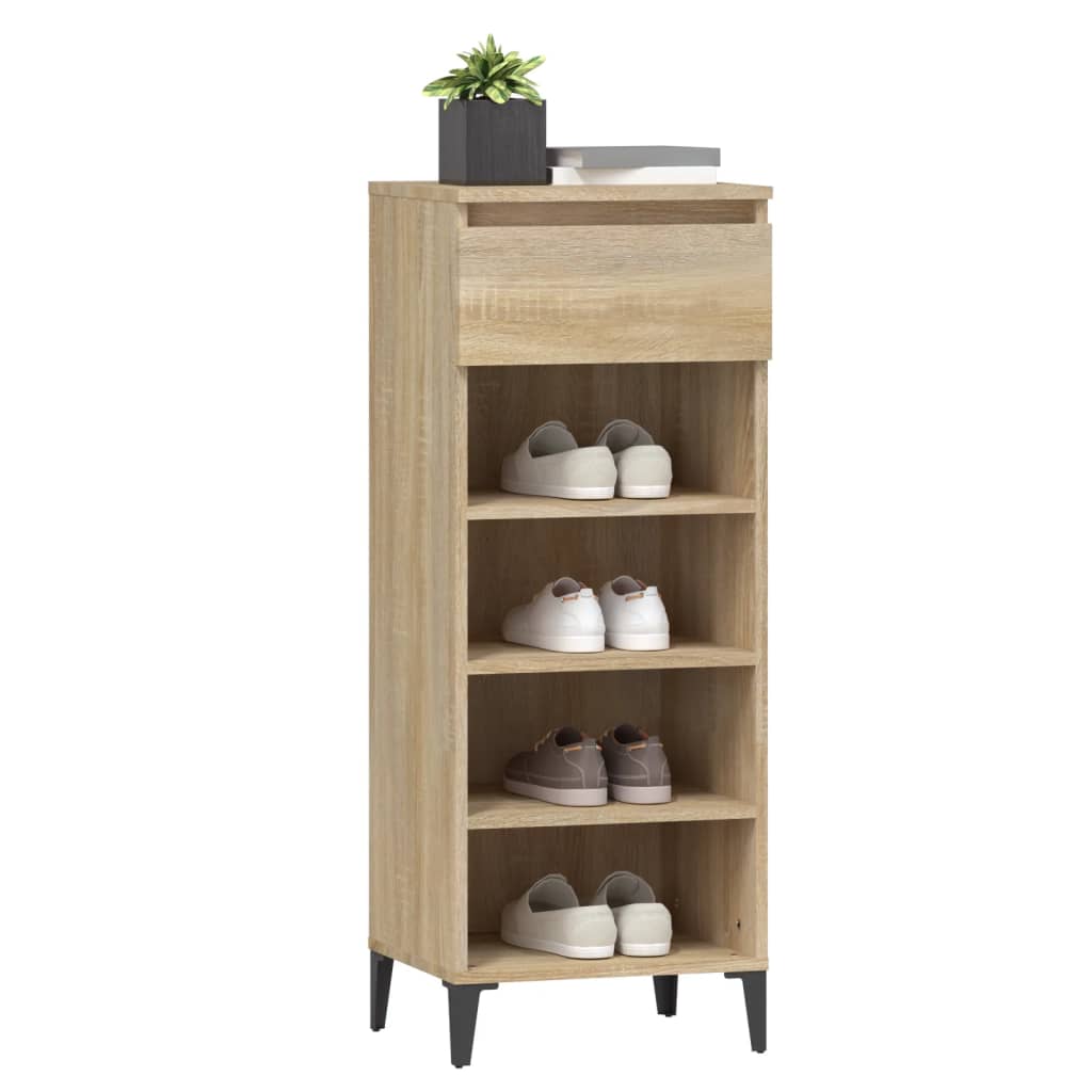 Παπουτσοθήκη Sonoma Δρυς 40 x 36 x 105 εκ. Επεξεργασμένο Ξύλο