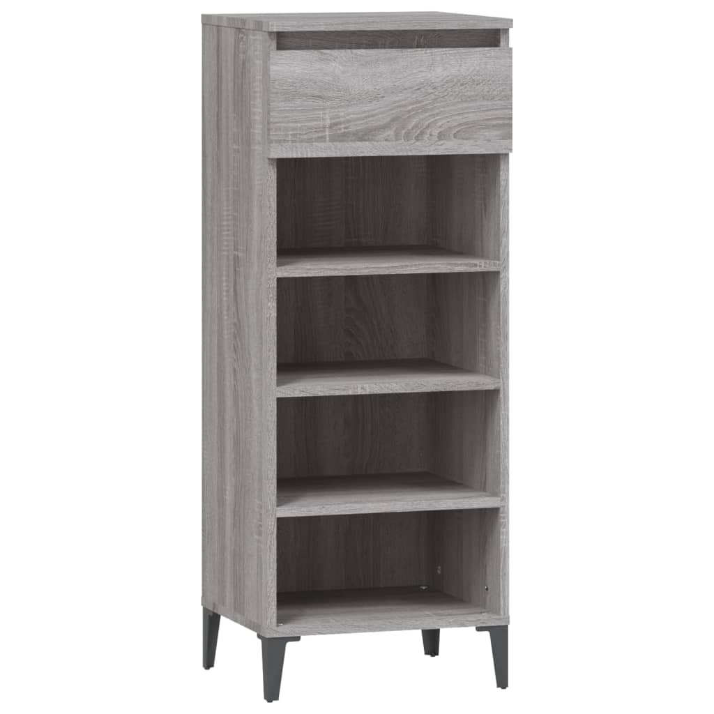 Παπουτσοθήκη Γκρι Sonoma 40x36x105 εκ. από Επεξεργασμένο Ξύλο