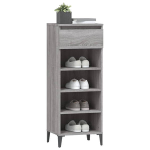 Παπουτσοθήκη Γκρι Sonoma 40x36x105 εκ. από Επεξεργασμένο Ξύλο