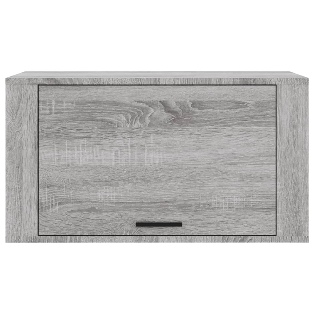 Παπουτσοθήκη Επιτοίχια Γκρι sonoma 70x35x38εκ Μασίφ Ξύλο Πεύκου