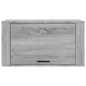 Παπουτσοθήκη Επιτοίχια Γκρι sonoma 70x35x38εκ Μασίφ Ξύλο Πεύκου
