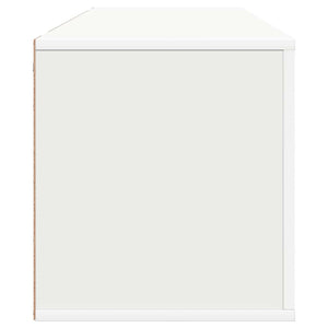 Παπουτσοθήκη Επιτοίχια Λευκή 100x35x38 εκ. Επεξεργασμένο Ξύλο