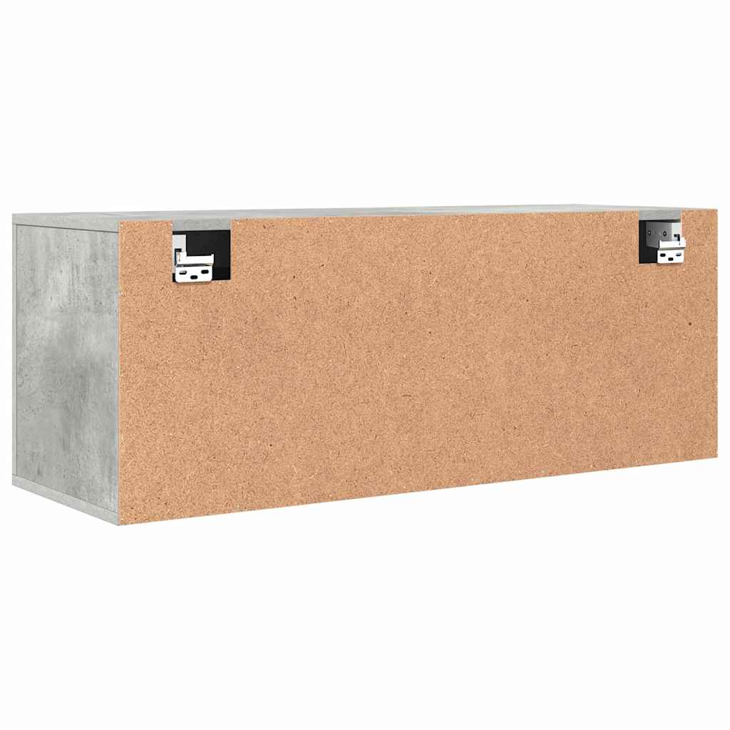 Παπουτσοθήκη Γκρι Σκυροδέματος 100x35x38 εκ. Επεξεργασμένο Ξύλο - Pakobazaar