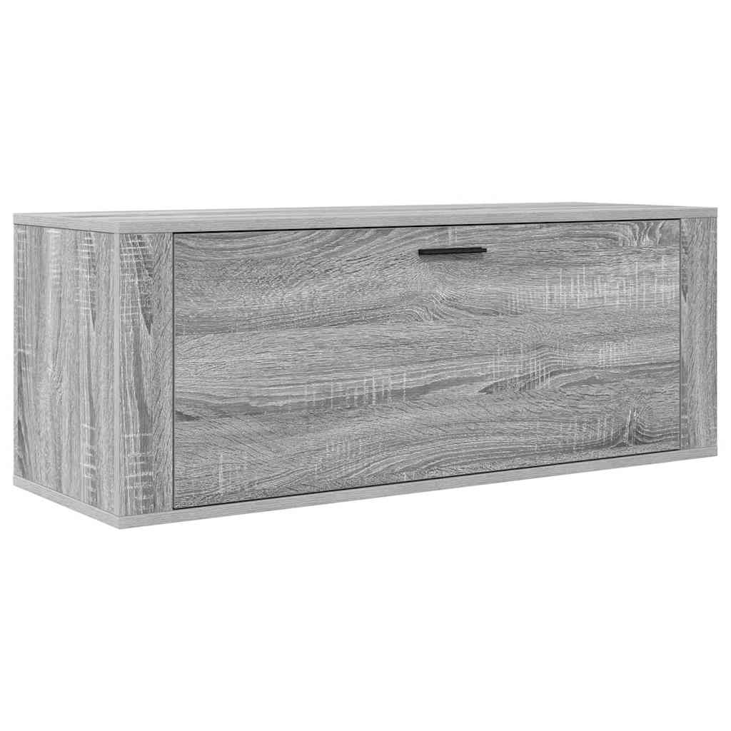 Παπουτσοθήκη Επιτοίχια Sonoma Γκρι 100x35x38 εκ. Επεξ. Ξύλο - Pakobazaar