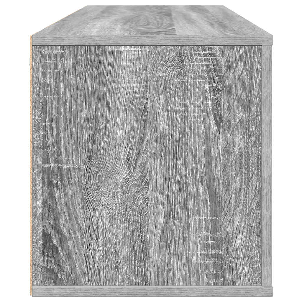 Παπουτσοθήκη Επιτοίχια Sonoma Γκρι 100x35x38 εκ. Επεξ. Ξύλο - Pakobazaar