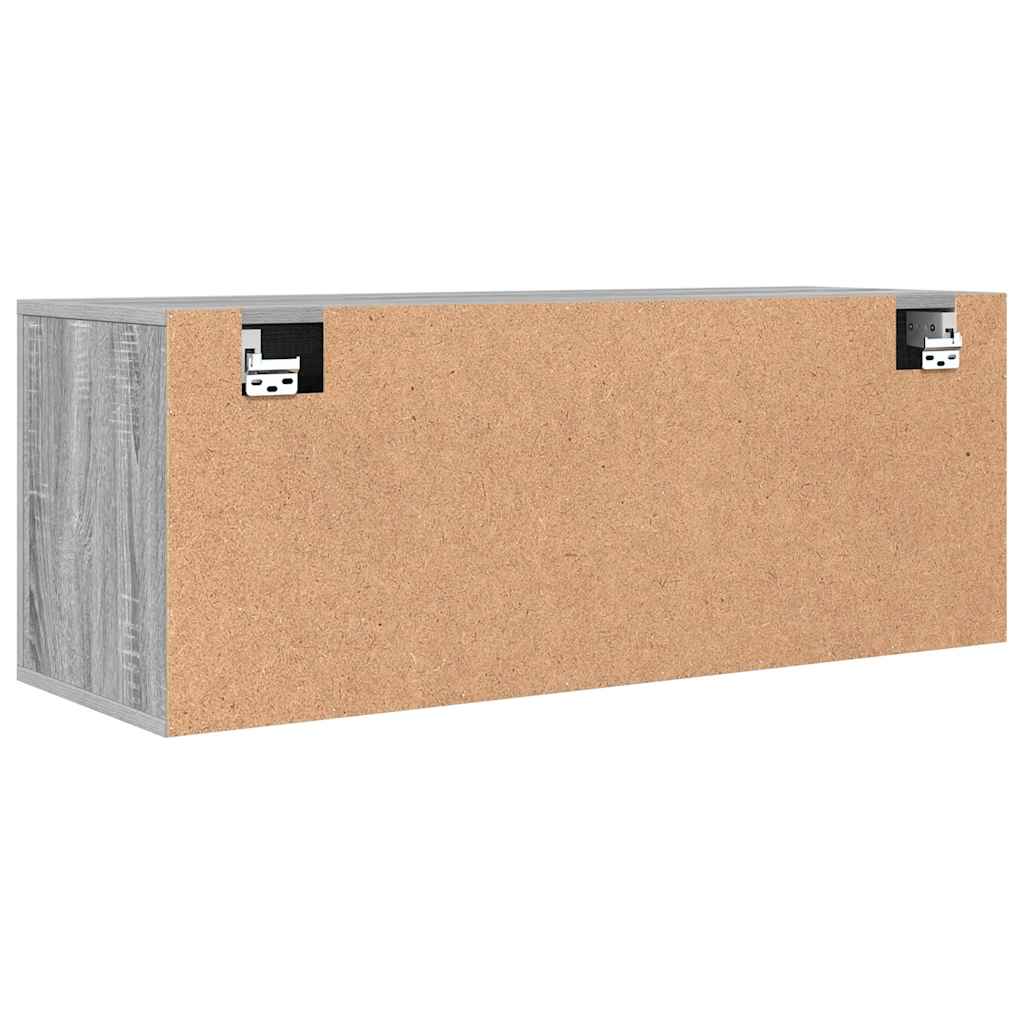 Παπουτσοθήκη Επιτοίχια Sonoma Γκρι 100x35x38 εκ. Επεξ. Ξύλο - Pakobazaar