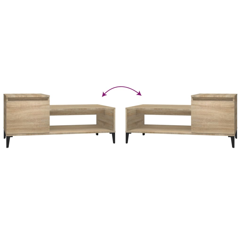 Τραπεζάκι Σαλονιού Sonoma Δρυς 100x50x45 εκ. Επεξεργασμένο Ξύλο