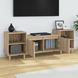 Έπιπλο Τηλεόρασης Sonoma Δρυς 160x35x55 εκ. Επεξ. Ξύλο - Pakobazaar