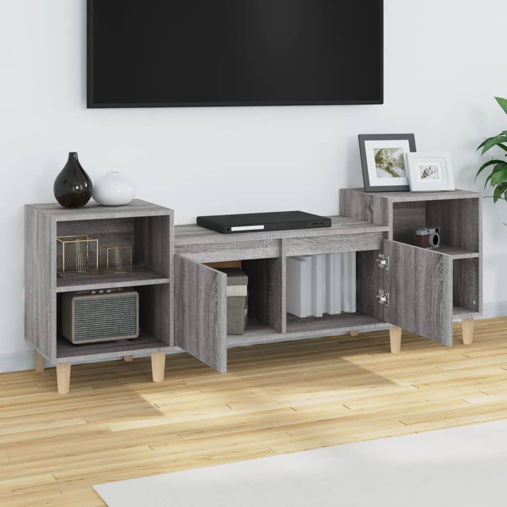 Έπιπλο Τηλεόρασης Γκρι Sonoma 160x35x55 εκ. από Επεξεργ. Ξύλο - Pakobazaar
