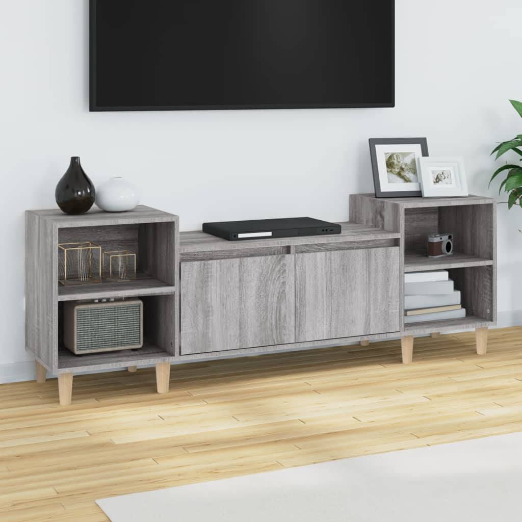 Έπιπλο Τηλεόρασης Γκρι Sonoma 160x35x55 εκ. από Επεξεργ. Ξύλο - Pakobazaar