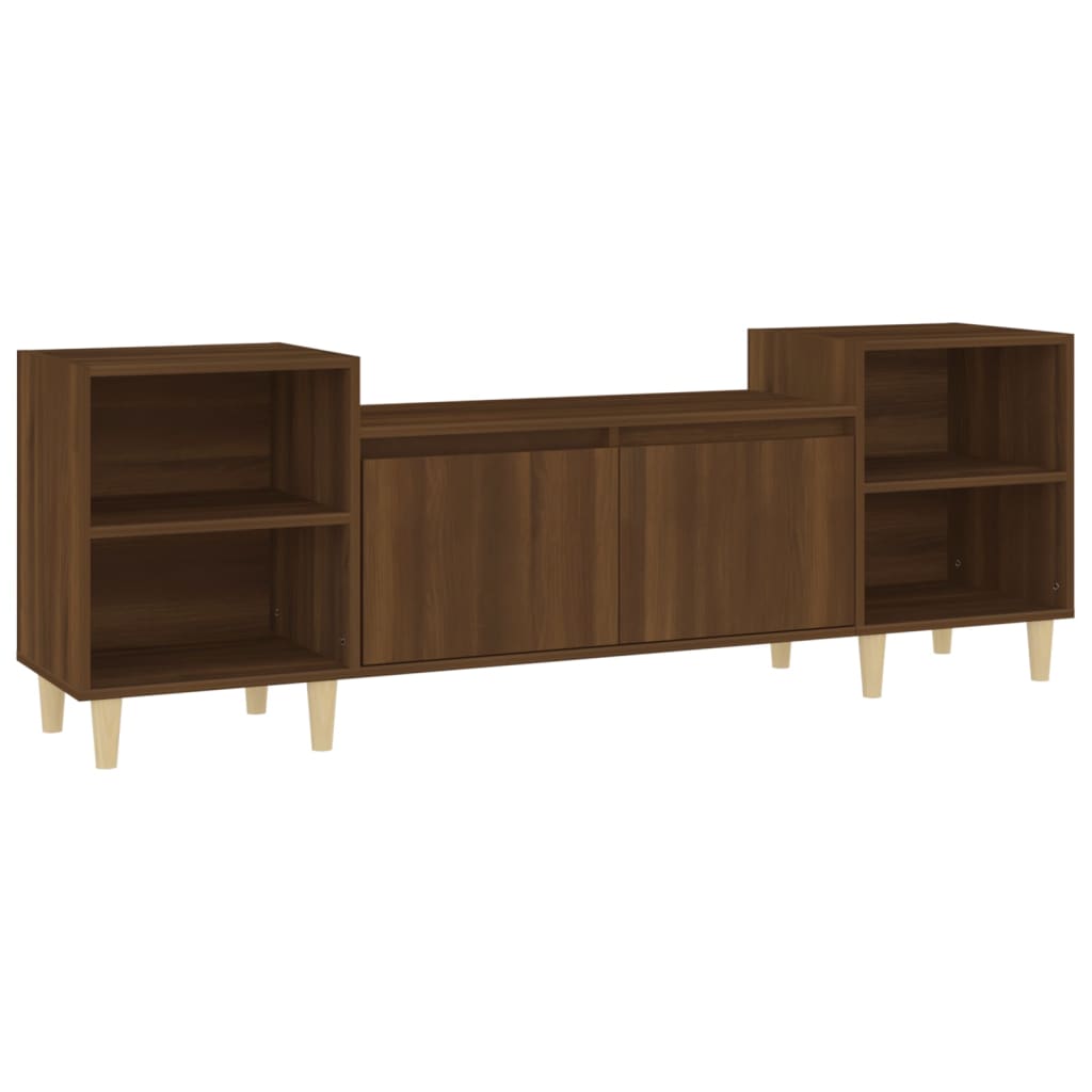 Έπιπλο Τηλεόρασης Καφέ Δρυς 160x35x55 εκ. Επεξεργασμένο Ξύλο - Pakobazaar