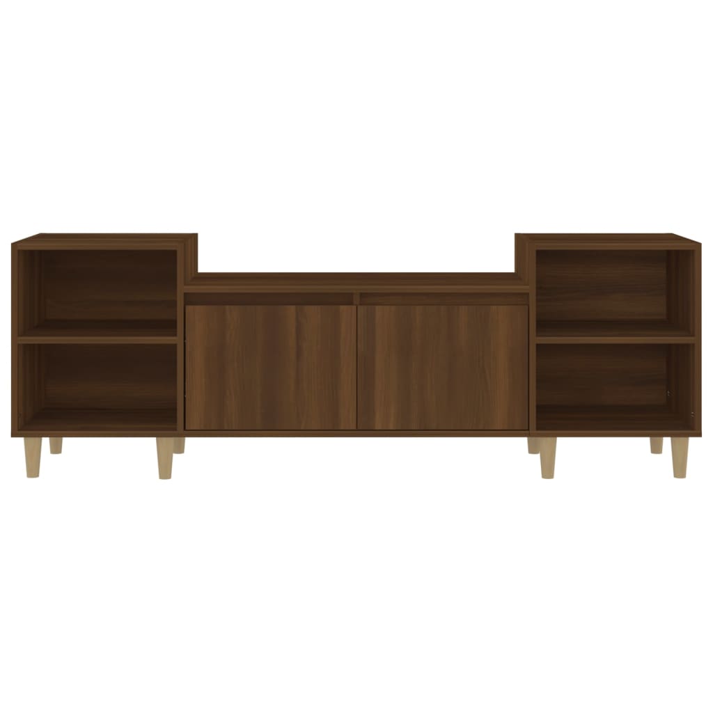 Έπιπλο Τηλεόρασης Καφέ Δρυς 160x35x55 εκ. Επεξεργασμένο Ξύλο - Pakobazaar