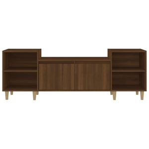 Έπιπλο Τηλεόρασης Καφέ Δρυς 160x35x55 εκ. Επεξεργασμένο Ξύλο - Pakobazaar