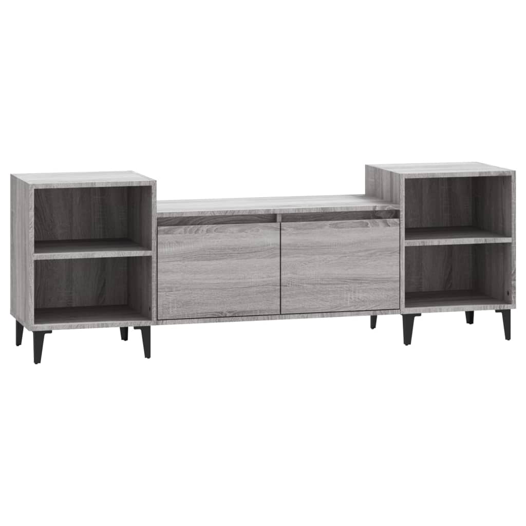Έπιπλο Τηλεόρασης Γκρι Sonoma 160x35x55 εκ. από Επεξεργ. Ξύλο