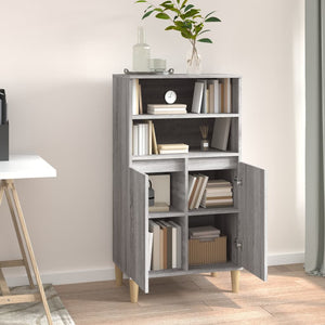 Ντουλάπι Γκρι Sonoma 60 x 36 x 110 εκ. από Επεξεργασμένο Ξύλο - Pakobazaar