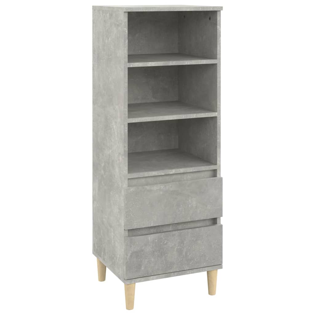 Ντουλάπι Γκρι Σκυρ. 40x36x110 εκ. από Επεξεργασμένο Ξύλο - Pakobazaar