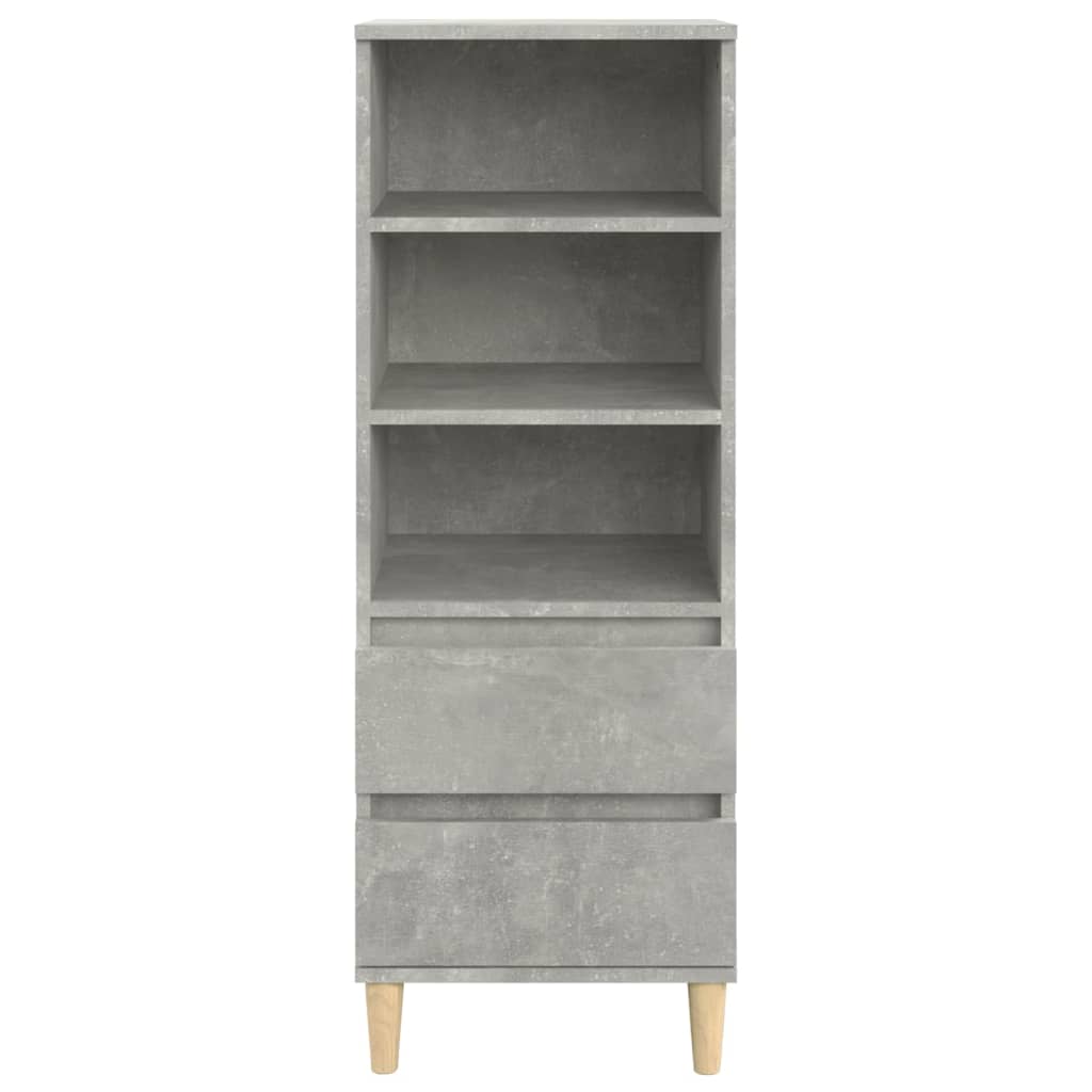 Ντουλάπι Γκρι Σκυρ. 40x36x110 εκ. από Επεξεργασμένο Ξύλο - Pakobazaar