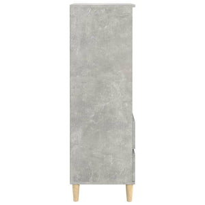 Ντουλάπι Γκρι Σκυρ. 40x36x110 εκ. από Επεξεργασμένο Ξύλο - Pakobazaar