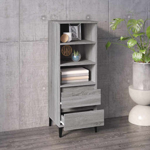 Ντουλάπι Γκρι Sonoma 40x36x110 εκ. από Επεξεργασμένο Ξύλο - Pakobazaar