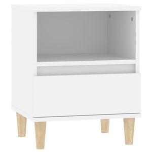 Κομοδίνα 2 τεμ. Λευκά 40 x 35 x 50 εκ.
