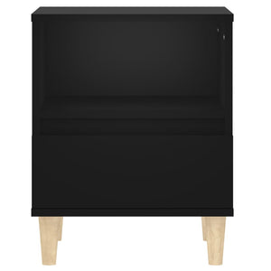 Κομοδίνα 2 τεμ. Μαύρα 40 x 35 x 50 εκ.